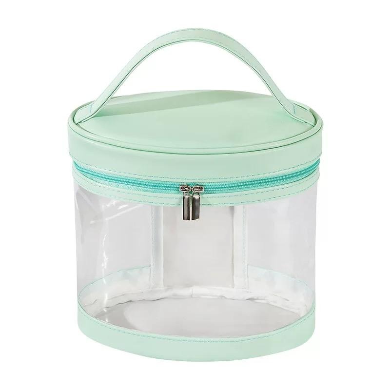 Clear Cylinder Beauty Bag external design reference